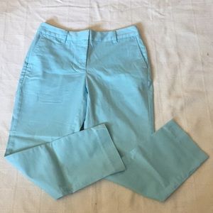 Lands’ end spring light blue women pants mid rise size 4